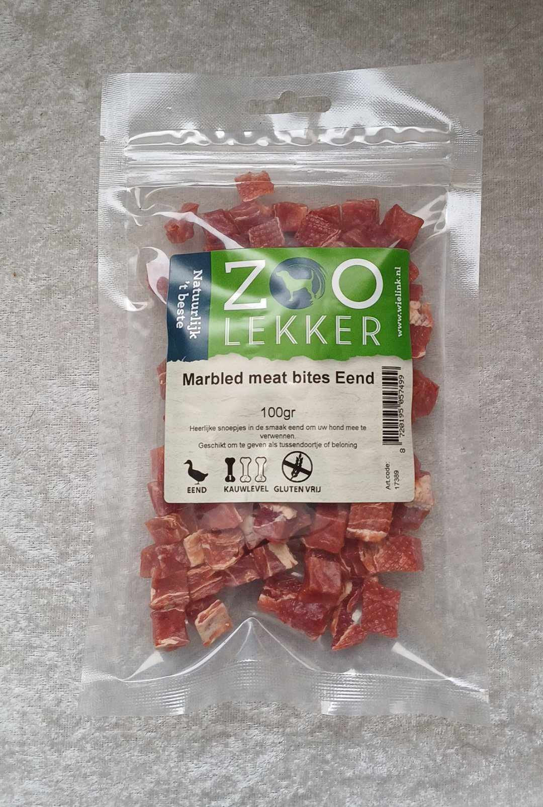 Marbled meat bites eend, 100 gram