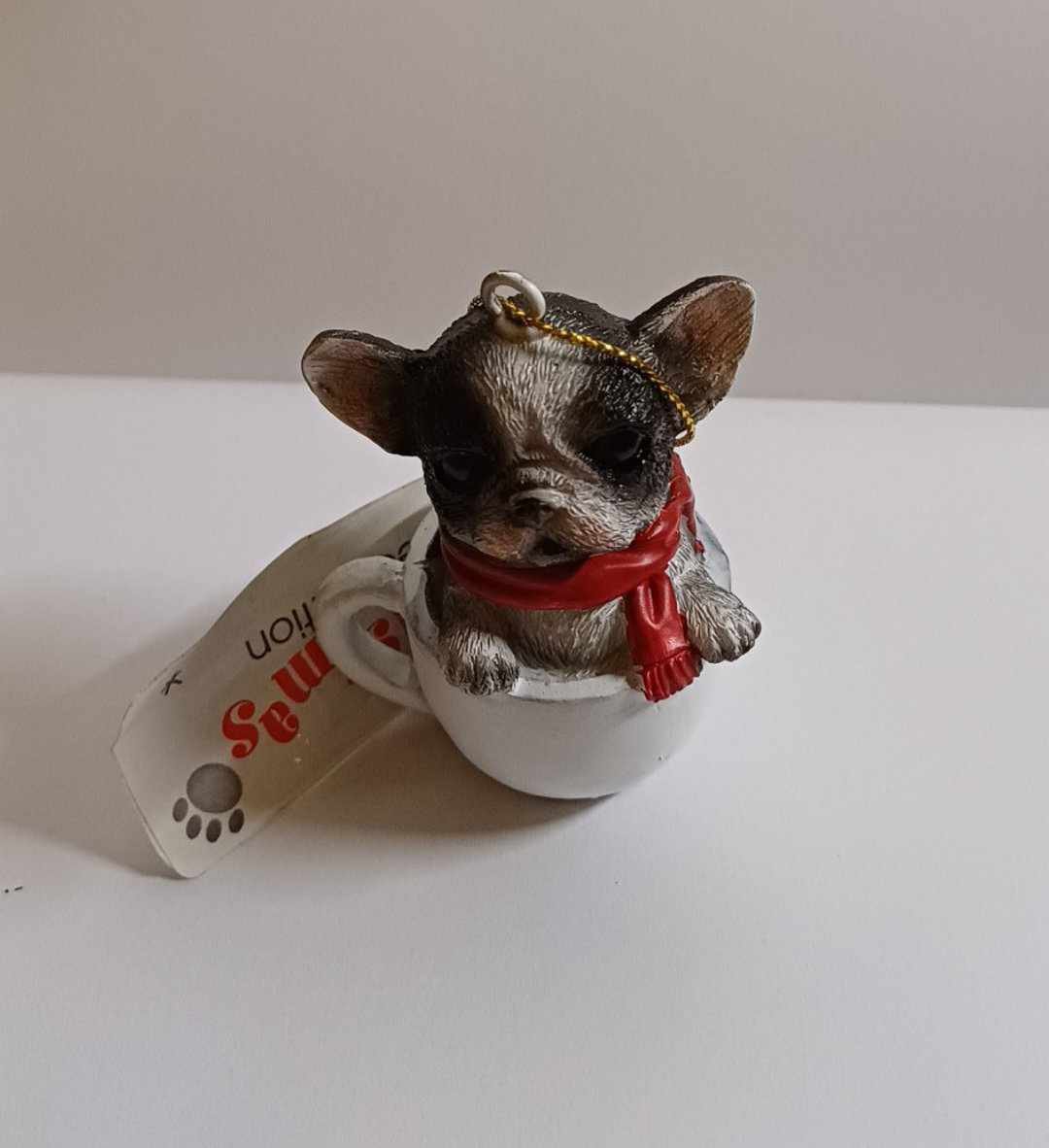 Franse bulldog kersthanger