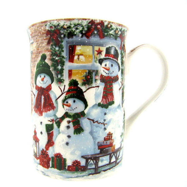 Sneeuwpopmok van porselein, 300 ml, hoog model
