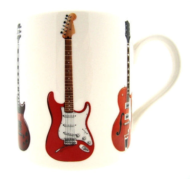 Gitaar mok van porselein, 300 ml