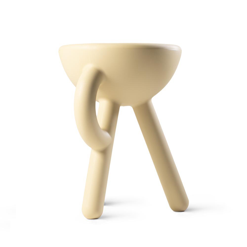 Tubby kruk, bijzettafel, sand, 38 × 33 × 45 cm