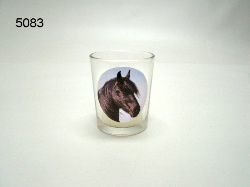 Fries paard, sfeerlichtje met kaars