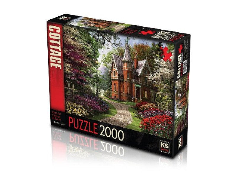 Victorian cottage in bloom legpuzzel, 2000 stukjes