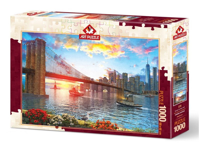Sunset on New York, legpuzzel 1000 stukjes