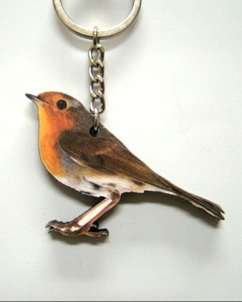 Roodborst sleutelhanger
