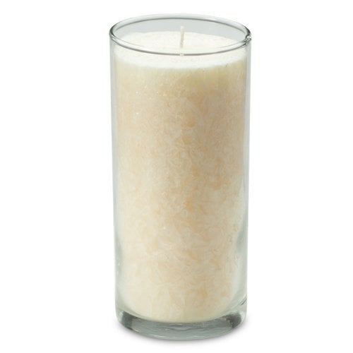 Sfeerkaars ivoor in glas, 6 × 14 cm