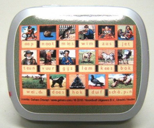 Aap, noot, Mies, blikje met pepermunt, 14 gram