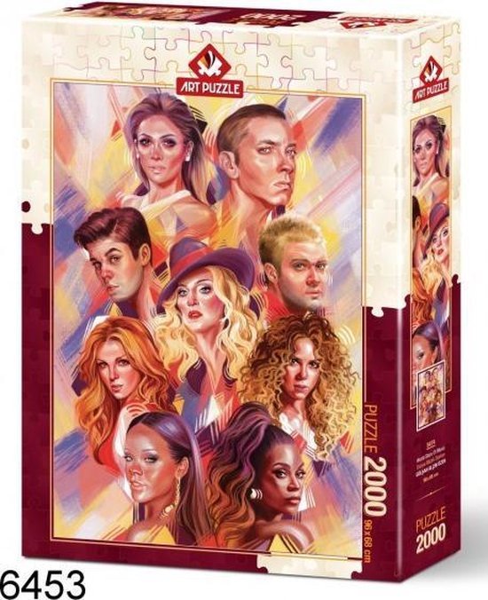 World Music Stars legpuzzel, 2000 stukjes