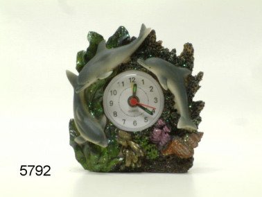 Dolfijn klok, 9 cm