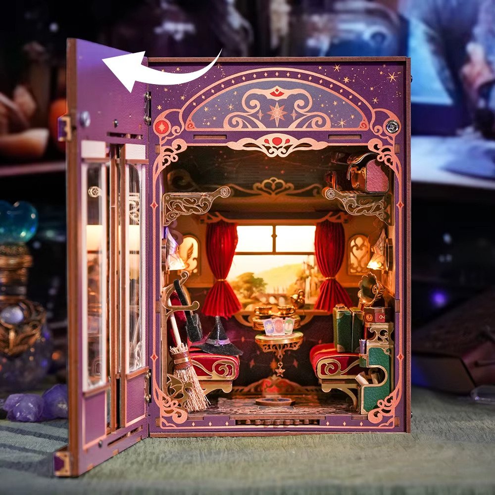 DIY book nook magical journey, 22,5 cm