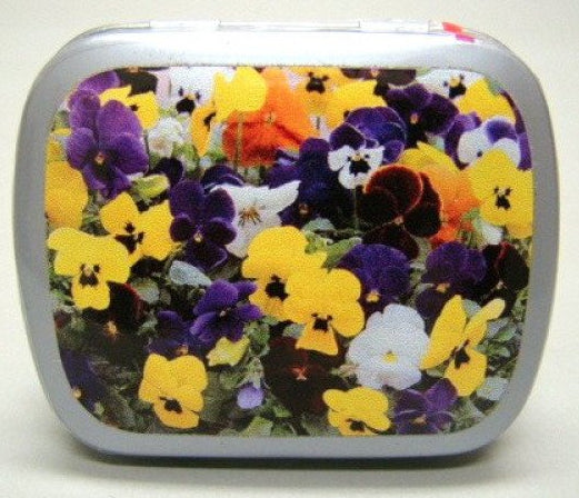 Violen, blikje met pepermunt, 14 gram
