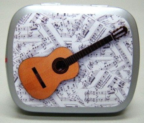 Gitaar, blikje met pepermunt, 14 gram