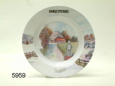 Drenthe melamine diep bord