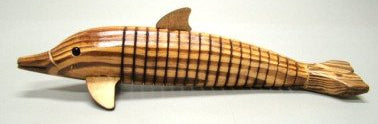 Houten dolfijn, 33 cm