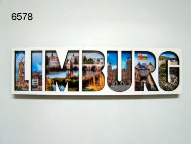 Limburg lettermagneet, hout