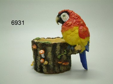 Papegaai met bakje 12,5 cm