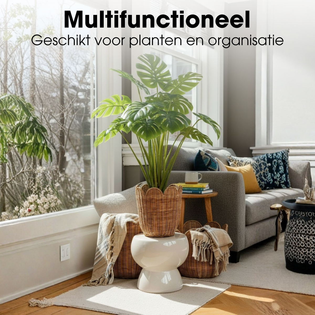 Eleta mandenset, rotan, set van 3