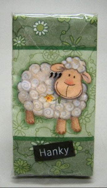 Schaap papieren zakdoekjes, 10 stuks