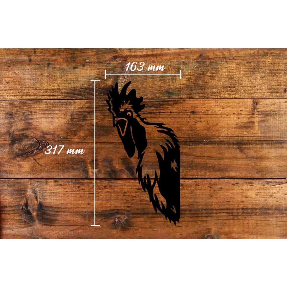 Kiekeboe Herman de Haan zwart ornament – paal en schuttingdecoratie