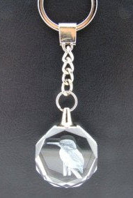 IJsvogel, sleutelhanger glas