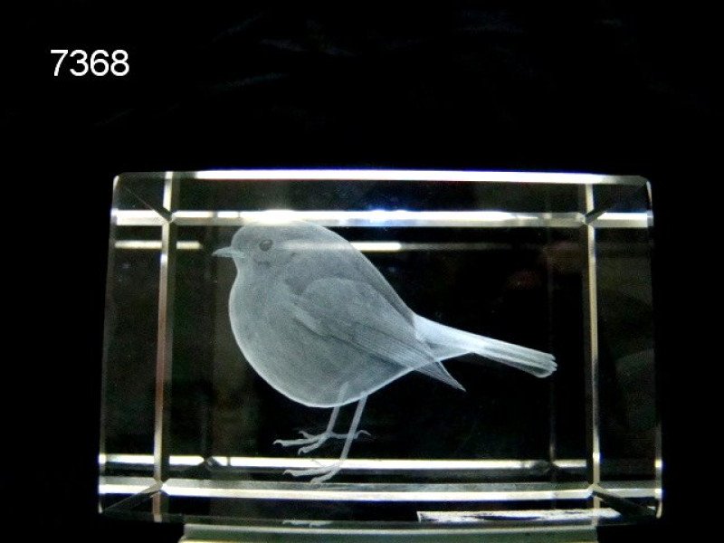 Roodborstje glasblokje