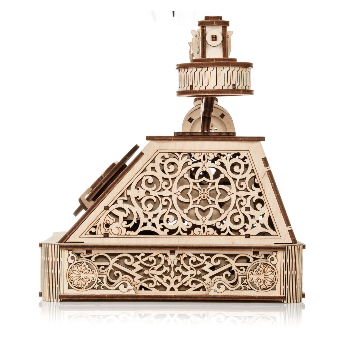 3D mechanische houten puzzel retro telefoon 22 × 21,2 × 27,8 cm – 232 stukjes