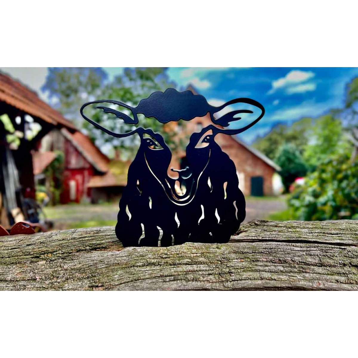 Metalen wanddecoratie schaap Joschi