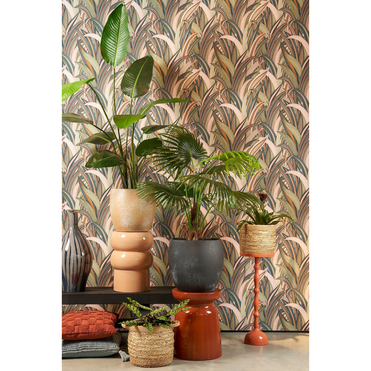 Anne plantenmanden, zeegras, set van 2