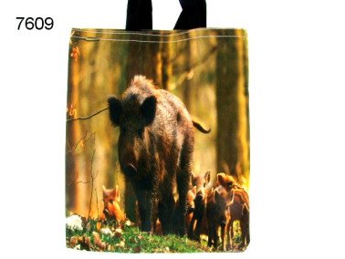 Wild zwijn boodschappentas