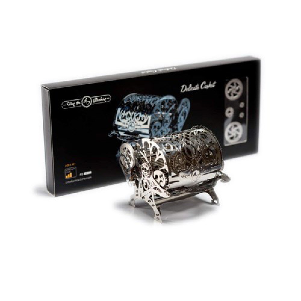 Gorgeous Gearbox 3D mechanische puzzel, 11,2 × 9,8 × 11 cm
