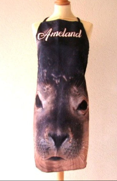 Ameland zeehond schort, 60 x 80 cm