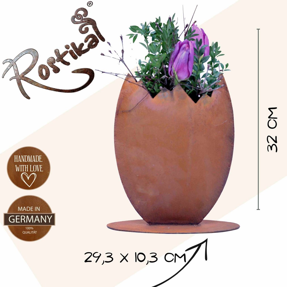 Bloempot paasei, diverse opties