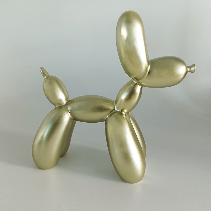 Ballonhond, goud, 17 cm