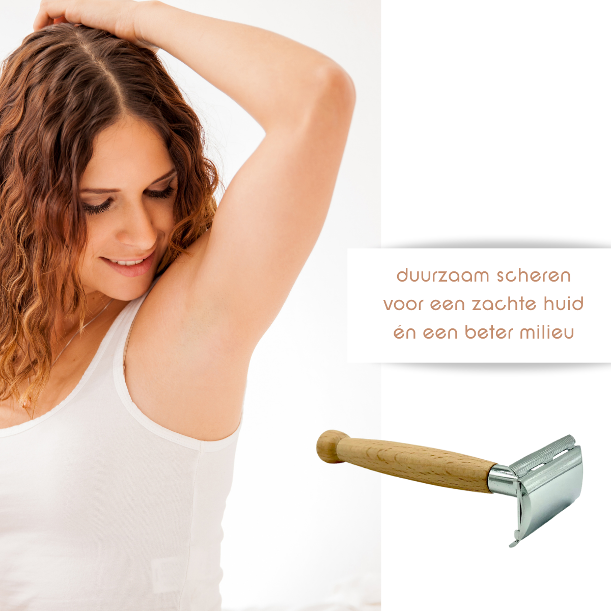 Bamboe scheerset met safety razor, scheerolie en bamboedoekje, 13-delig