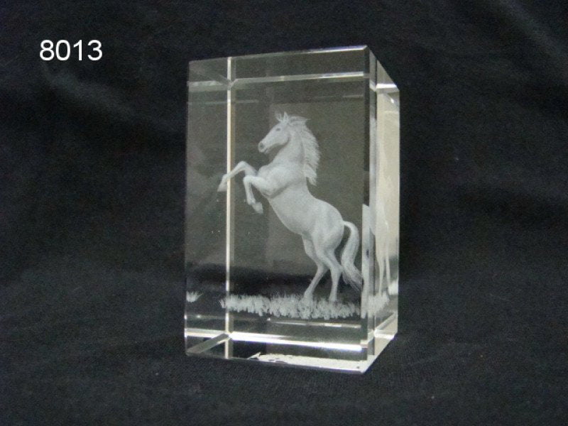 Paard glasblokje