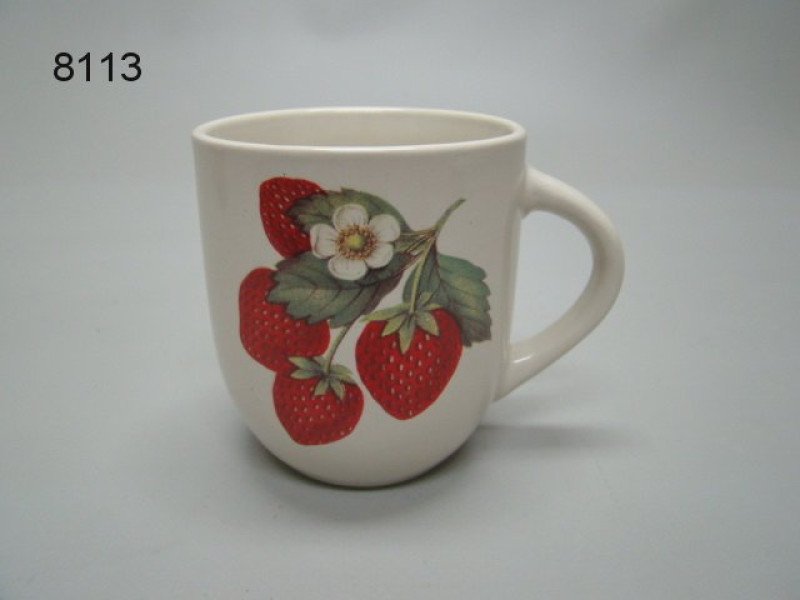 Aardbei mok, ca 250 ml