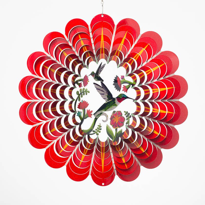 Windspinner Spin Art RVS Kolibrie Ø 30 cm