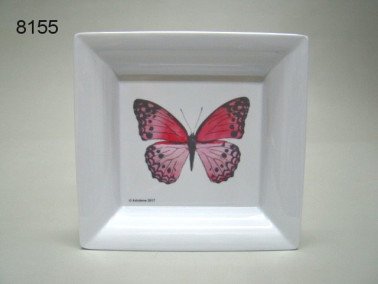 Vlinder dienblad, 17 x 18 cm