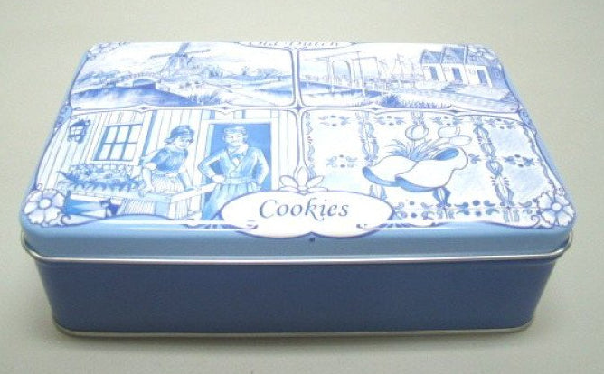 Old dutch cookies blik, 18 x 12 cm