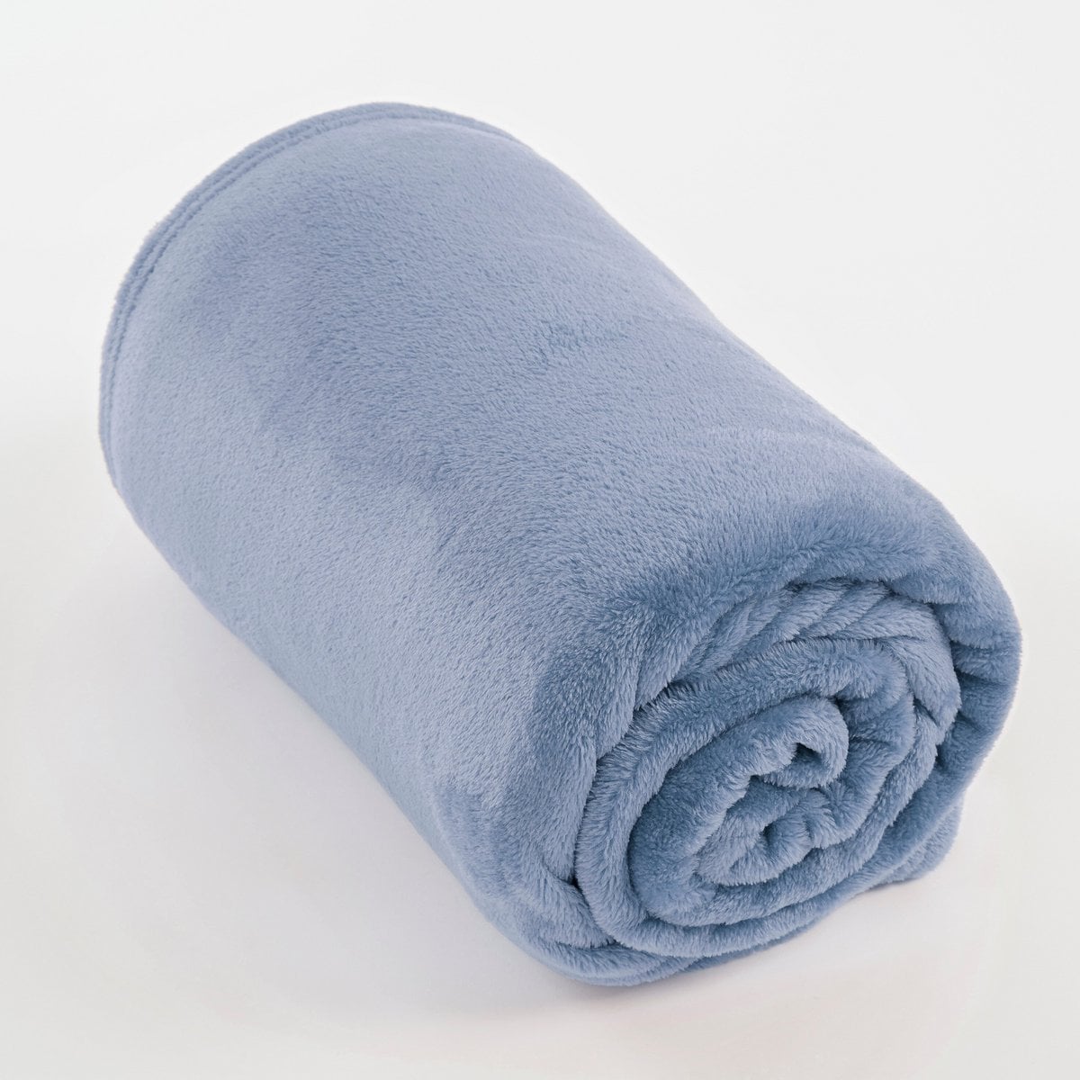 Fleece plaid Famke lichtblauw, 130 × 180 cm