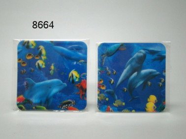 Dolfijn onderzetters, plastic