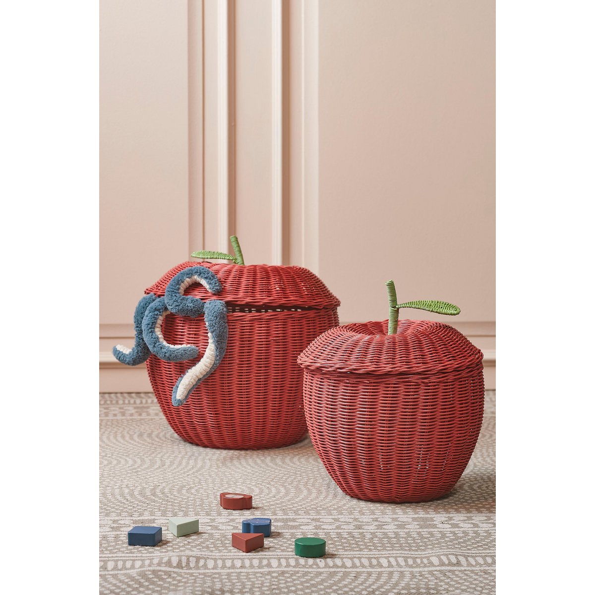 Opbergmand set Roze