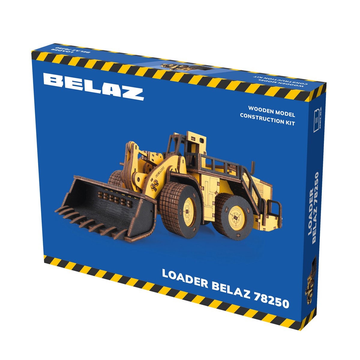 DIY houten mechanische puzzel loader Belaz 78250, 32 x 11,6 x 10,3 cm