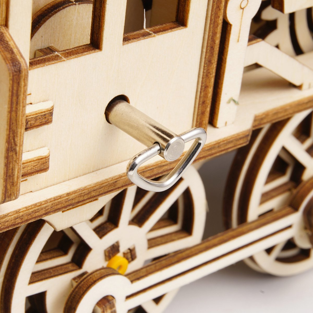 3D houten puzzel locomotief 37 × 12 × 18,5 cm – 350 stukjes