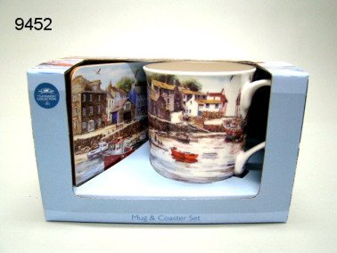 Old harbour mok met onderzetter