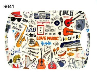 Love music dienblad, groot