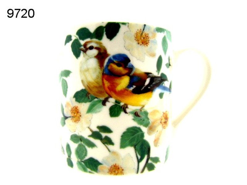 Vogels en bloemen mok, 290 ml