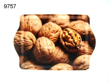 Walnoot dienblad, klein