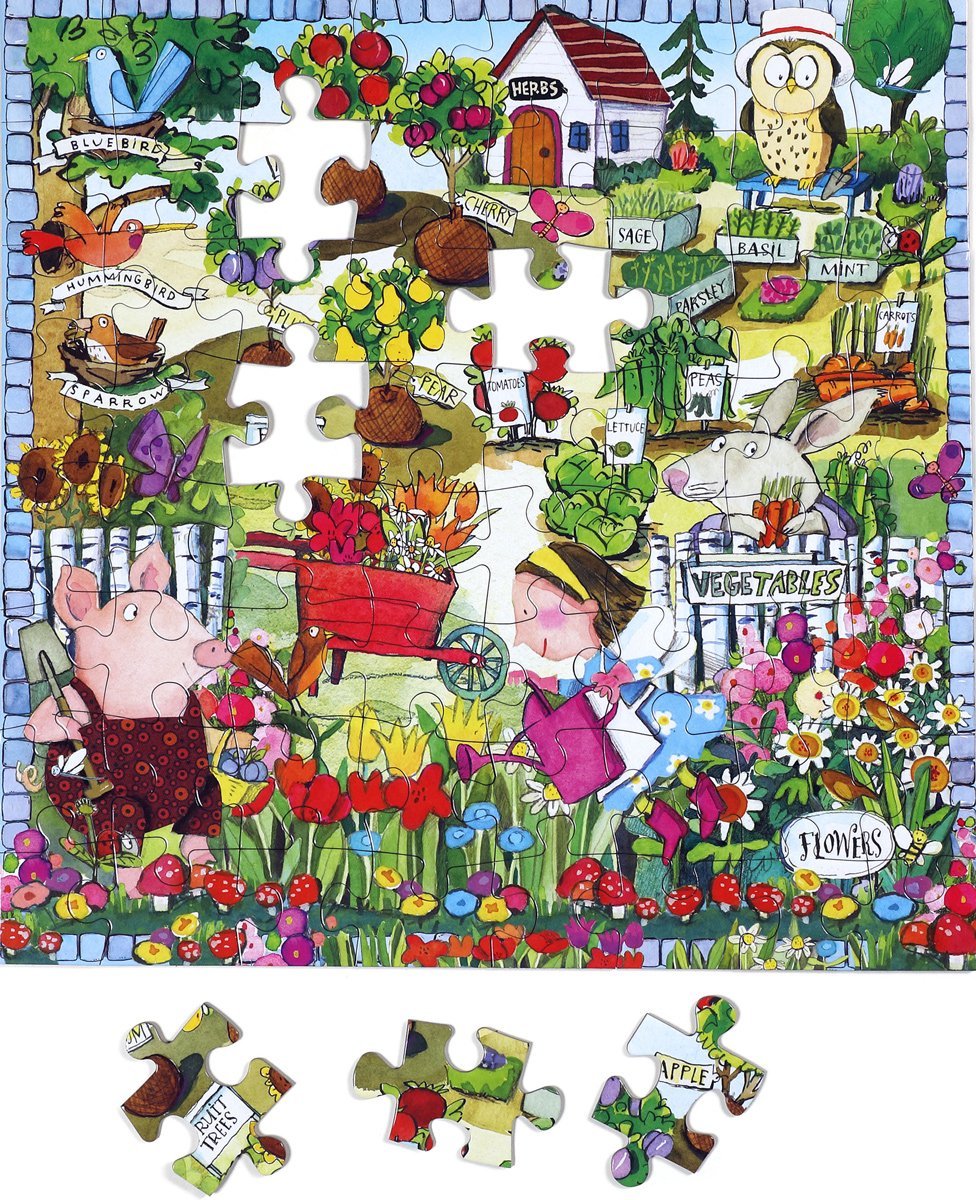 Growing a garden legpuzzel, 64 stukjes