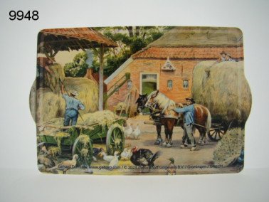 Ot en Sien dienblad, middel, de laatste hooivracht